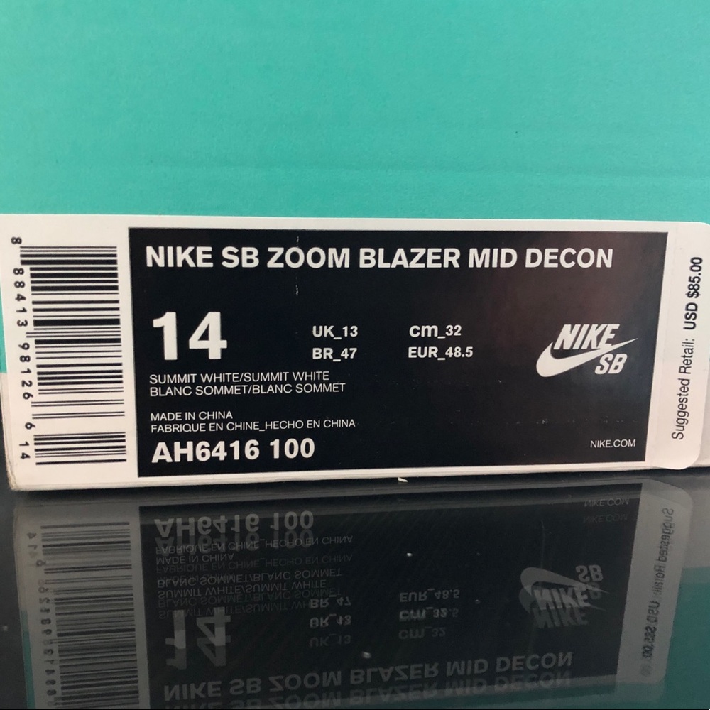 NIKE SB ZOOM BLAZER MID DECONSTRUCTIONED | NEW - Picture 8 of 8